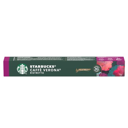 Starbucks - Verona Kaffeekapseln - Geröstete süße und dunkle Kokosnuss - Kompatibel mit Nespresso - Ausgezeichneter Geschmack - 10 Einheiten von STARBUCKS