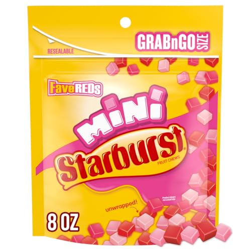 FaveREDS Minis Fruit Chews Candy, 8-Ounce Grab N Go Size Resealable Bag FaveREDS Minis Fruit Chews Candy, 8-Ounce Grab N Go Size Resealable Bag von Starburst