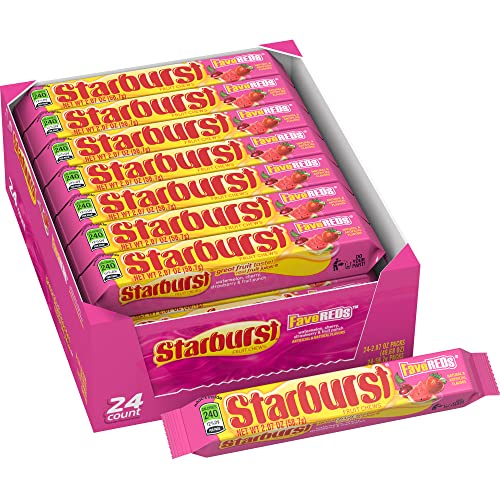 Starburst Frucht Leckerli Fav-Rote, 58.70 gramm (Pack mit 24) von Starburst