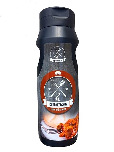 AVO Curryketchup 500ml | in stylischer schwarzen Quetschflasche | Currysauce von Starch Heros