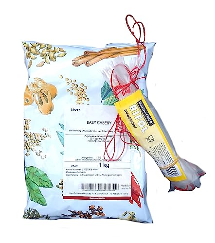 Easy Cheesy Set | Grillkäse Set | 1kg reicht für min. 15 Kg Grillkäse | inkl. 25 Kunststoffhüllen/Kunstdärme von Starch Heros