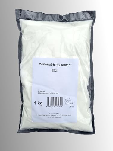 Glutamat | Mononatriumglutamat E621 | 1 kg | Geschmacksverstärker von Starch Heros Glutamat | Mononatriumglutamat E621 | 1 kg | Geschmacksverstärker von Starch Heros von Starch Heros