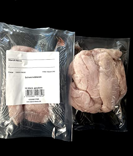Schweineblasen 10 Stk./ Btl. | Naturdarm | für Sülzwurst/Blutwurst | trocken gesalzen Schweineblasen 10 Stk./ Btl. | Naturdarm | für Sülzwurst/Blutwurst | trocken gesalzen von Starch Heros