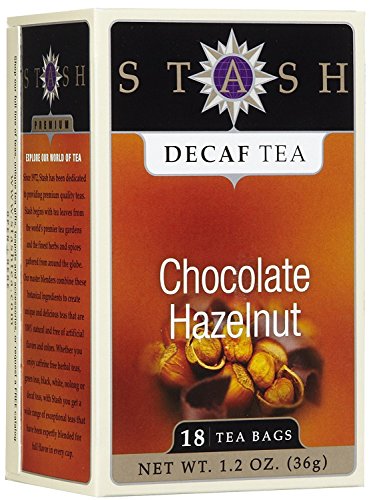 Stash Tea Company, Premium, Decaf Tee, Schokolade Haselnuss, 18 Teebeutel, 1,2 Unzen (36 g) von Stash Tea