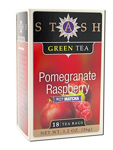 Stash Tea Company, Premium Granatapfel Himbeer Grüner Tee, Mit Matcha, 18 Teebeutel, 1,2 Unzen (36 g) von Stash Tea