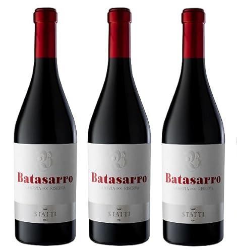 3x 0,75l - Statti - Batasarro - Rosso Riserva - Lamezia D.O.P. - Kalabrien - Italien - Rotwein trocken von Statti