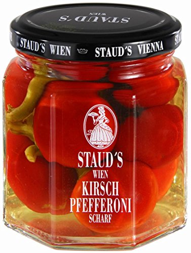 Staud's Wien - Kirschpfefferoni, sehr scharf - 6 x 228 ml von Staud's Wien