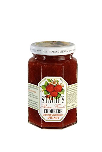 Erdbeer Fruchtaufstrich gesüsst mit Apfelsaft 250 gr. - Staud's Erdbeer Fruchtaufstrich gesüsst mit Apfelsaft 250 gr. - Staud's von Stauds