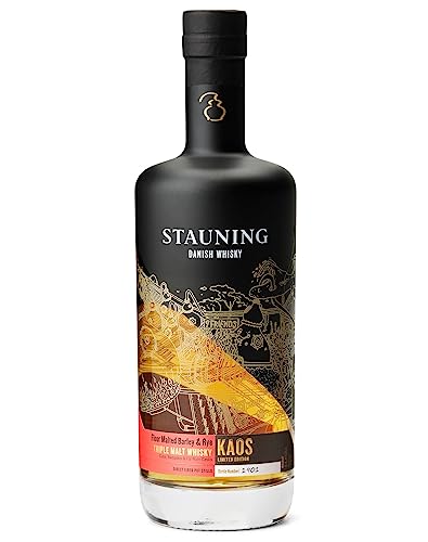 Stauning Whisky - Dänischer Whisky - Direkt befeuert in kleinen Pot-Stills destilliert - 45,7% Vol. - 1 x 0,7l (Stauning KAOS - Limited Edition) von Stauning