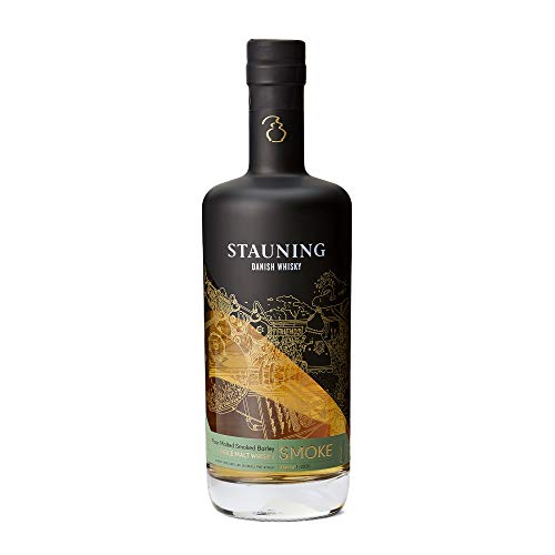 Stauning SMOKE Single Malt Whisky - Dänischer Whisky - Bodenvermälztes Getreide - Direkt befeuert in kleinen Pot-Stills destilliert - 5 Jahre - 47% Vol. - 1 x 0,7l von Stauning