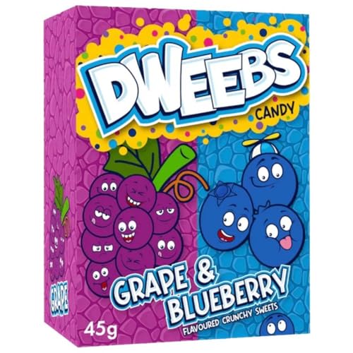 Dweebs Grape & Blueberry 45g | süße Candies mit Blaueere & Traube inkl. Steam-Time ThankYou von Steam-Time