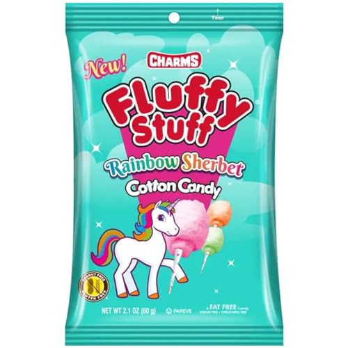 Fluffy Stuff Rainbow Sherbet Cotton Candy 60g | Zuckerwatte inkl. Steam-Time ThankYou von Steam-Time
