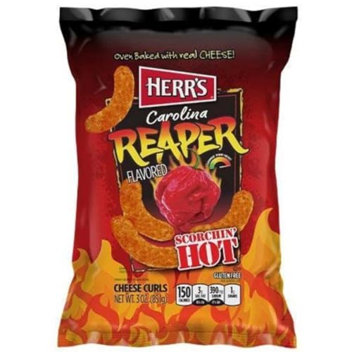 Herr's Carolina Reaper Cheese Curls Chips 170g inkl. Steam-Time ThankYou von Steam-Time