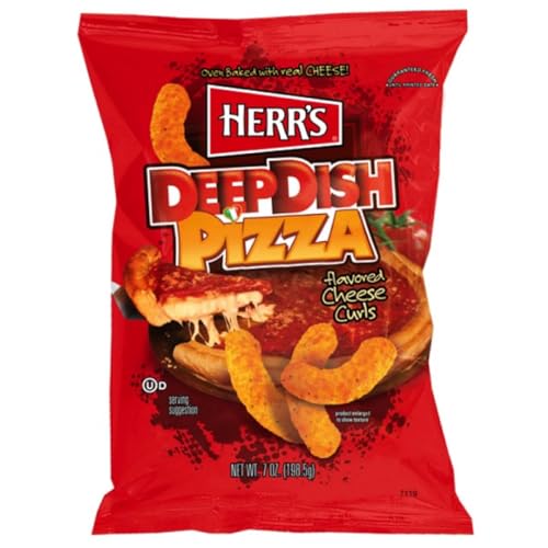 Herr's Deep Dish Pizza Cheese Curls Chips 170g inkl. Steam-Time ThankYou von Steam-Time