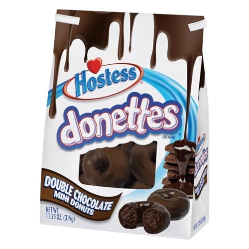 Hostess Donettes Mini Donuts Double Chocolate 305g inkl. Steam-Time ThankYou von Steam-Time