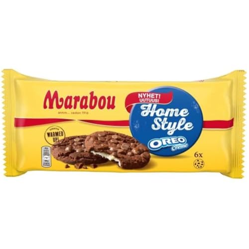 Marabou Oreo Cream Cookies 156g | Kekse mit Oreostückchen inkl. Steam-Time ThankYou von Steam-Time