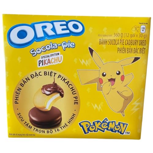Oreo Socola-Pie Pokemon Edition Pikachu 360g | Schokokuchen mit Tropischen Geschmacksrichtungen inkl. Steam-Time ThankYou von Steam-Time