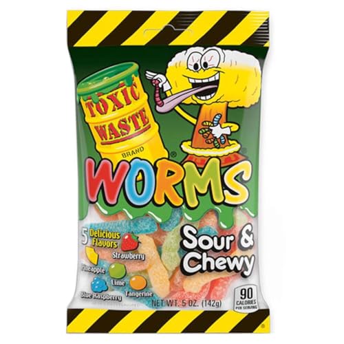 Toxic Waste Worms Sour & Chewy Candy 142g inkl. Steam-Time ThankYou von Steam-Time