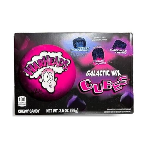 Warheads Galactic Mix Cubes Fruchtgummis 99g inkl. Steam-Time ThankYou von Steam-Time