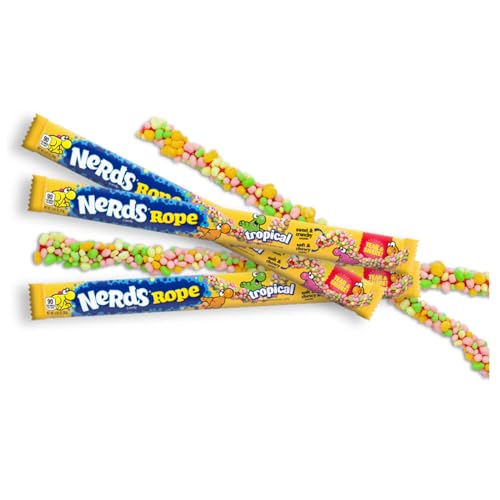 Wonka Nerds Rope Tropical 26g | Fruchtige Süßigkeit mit Tropischen Geschmacksrichtungen inkl. Steam-Time ThankYou von Steam-Time