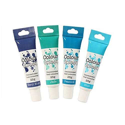 Blues - Food Gel Colouring Set - 4 Pack von Stef Chef