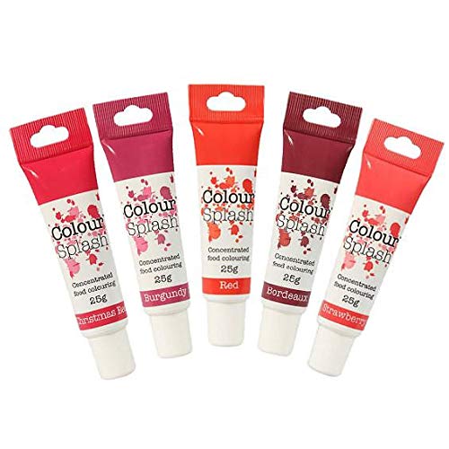 Reds - Red Food Gel Colouring Set - 5 Pack von Stef Chef