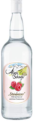 Alpenschnaps | Steinbeisser | 1 x 1l | Himbeere | pures Alpenglück im Glas von Alpenschnaps