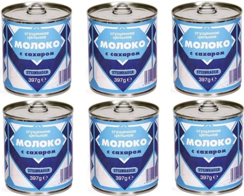 6 x 397g Steinhauer gezuckerte Kondensmilch 8% Fett 6 x 397g Steinhauer gezuckerte Kondensmilch 8% Fett von Steinhauer
