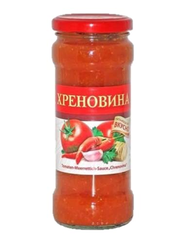 Tomaten-Meerrettich Sauce "Chrenovina" | 295g | Gesättigter Geschmack und Aroma von Steinhauer