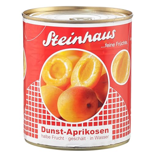 Steinhaus Dunst Aprikosen geschält halbe feine milde Frucht 850ml Steinhaus Dunst Aprikosen geschält halbe feine milde Frucht 850ml von Steinhaus
