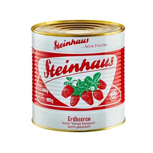 Steinhaus Erdbeeren Dosen Erdbeeren perfekt fürs Dessert 2650ml Steinhaus Erdbeeren Dosen Erdbeeren perfekt fürs Dessert 2650ml von Steinhaus