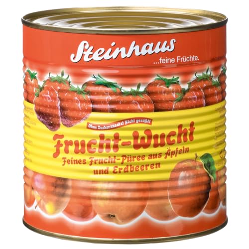 Steinhaus Frucht Wucht Erdbeer ungesüßt feinstes Frucht Püree 2650g Steinhaus Frucht Wucht Erdbeer ungesüßt feinstes Frucht Püree 2650g von Steinhaus