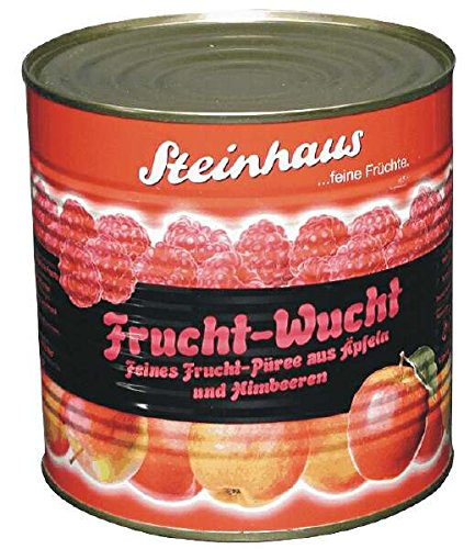 Steinhaus Frucht-Wucht Himbeer Apfel Püree, 1er Pack (1 x 2650 ml) von Steinhaus