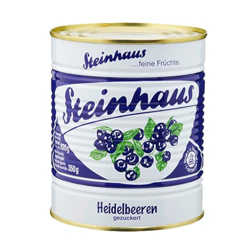 Steinhaus Heidelbeeren feine Früchte gezuckert in der Dose 850ml Steinhaus Heidelbeeren feine Früchte gezuckert in der Dose 850ml von Steinhaus