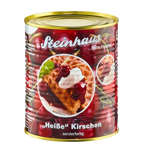 Steinhaus Heiße Kirschen feine Früchte servierfertig in der Dose 850ml Steinhaus Heiße Kirschen feine Früchte servierfertig in der Dose 850ml von Steinhaus