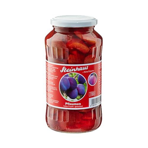 Steinhaus Pflaumen halbe Frucht gezuckert feine Frucht 720ml Steinhaus Pflaumen halbe Frucht gezuckert feine Frucht 720ml von Steinhaus