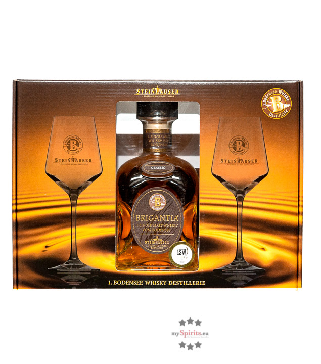 Steinhauser Whisky Geschenkset Brigantia Classic (43 % Vol., 0,7 Liter) von Steinhauser