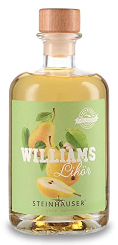 Steinhauser Williams Likör 500ml 25% Vol. | Fruchtlikör aus Williams Christ Birnen vom Bodensee | fein und fruchtig im Geschmack Steinhauser Williams Likör 500ml 25% Vol. | Fruchtlikör aus Williams Christ Birnen vom Bodensee | fein und fruchtig im Geschmack von Steinhauser