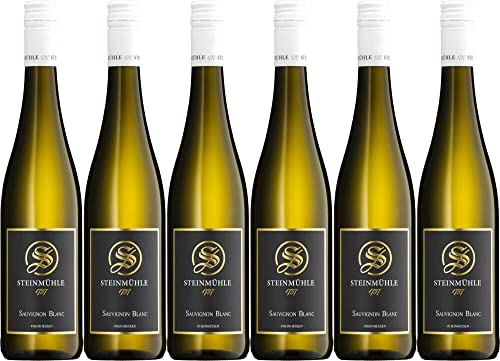 6x Sauvignon Blanc trocken 2021 - Steinmühle, Rheinhessen - Weißwein von Steinmühle