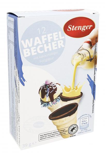 Stenger 12 Waffelbecher für Eis & Likör von Stenger