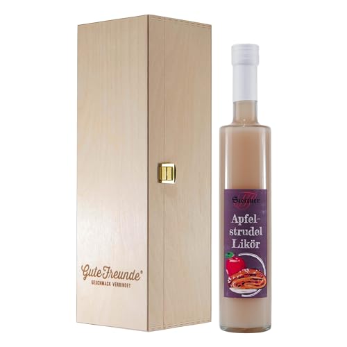 Stettner Apfelstrudel Likör mit Geschenk-Holzkiste Stettner Apfelstrudel Likör mit Geschenk-Holzkiste von Stettner