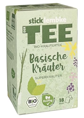 Stick Lembke Superkräuter Bio-Kräutertee Basische Kräuter, 18 x 2 g, Bio von Stick & Lembke