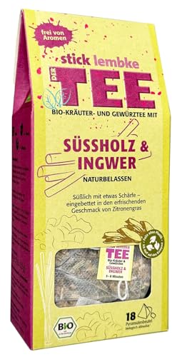 Stick & Lembke Bio Kräuter und Gewürztee mit Süssholz & Ingwer 18 x 2,5 g Stick & Lembke Bio Kräuter und Gewürztee mit Süssholz & Ingwer 18 x 2,5 g von Stick & Lembke