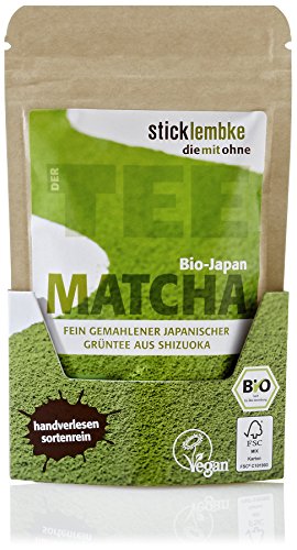 stick lembke | Matcha im Zip-Lock-Beutel | Handverlesener BIO Matcha | fein gemahlen, aus Shizuoka Japan | 5er Pack (5 x 30g) von Stick & Lembke
