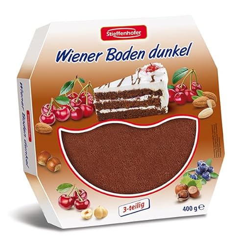 Stieffenhofer Wiener Boden dunkel, Tortenboden, dreiteilig, 400g Stieffenhofer Wiener Boden dunkel, Tortenboden, dreiteilig, 400g von Stieffenhofer