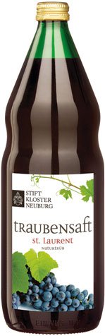 Stift Klosterneuburg Traubensaft rot St. Laurent, naturtrüb, Einweg, Glasflasche - 1L von Stift Klosterneuburg