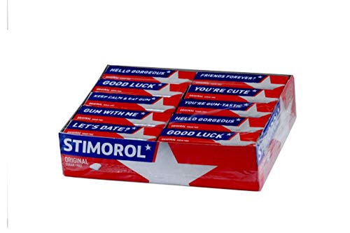 Stimorol Kaugummi original 8 Stück pro Packung, Schachtel mit 30 Packungen von Stimorol