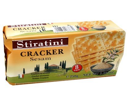 Stiratini Cracker mit Sesam, 12er Pack (12 x 250 g) von Stiratini