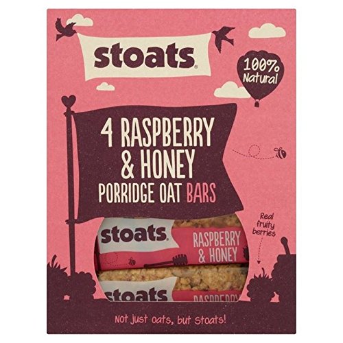 Stoats Himbeere & Honig Hafer Bars 4Pk 200G von Stoats