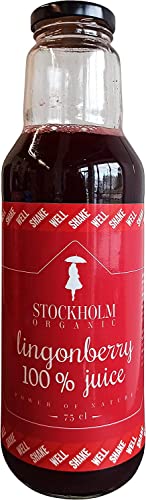 Preiselbeersaft 100%, 750 ml, Bio Preiselbeersaft 100%, 750 ml, Bio von Stockholm Organic